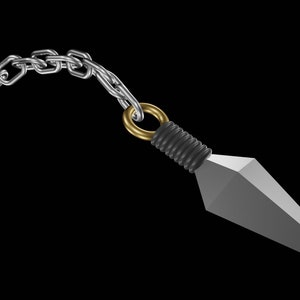 Scorpion's Classic Kunai and Chain, Mortal Kombat, 3D Model, STL File image 2