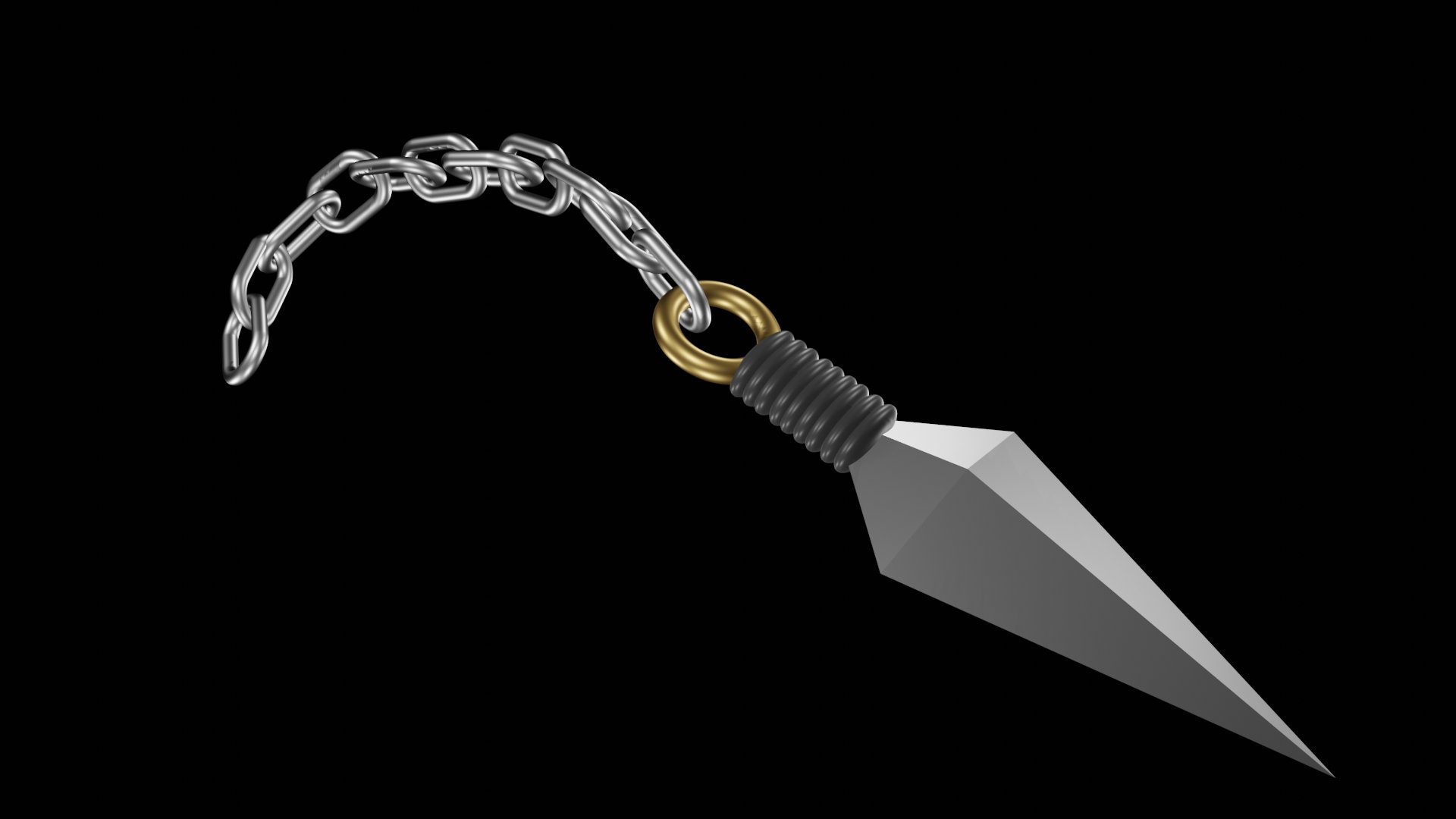 Scorpion's Classic Kunai and Chain, Mortal Kombat, 3D Model