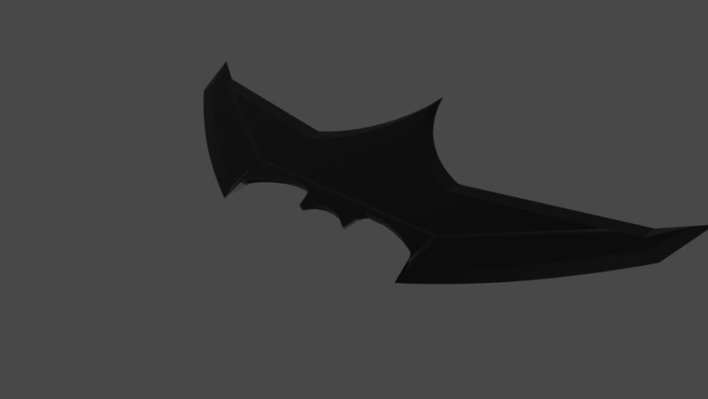 STL File 3D Model Batman vs Superman DCEU Batarang