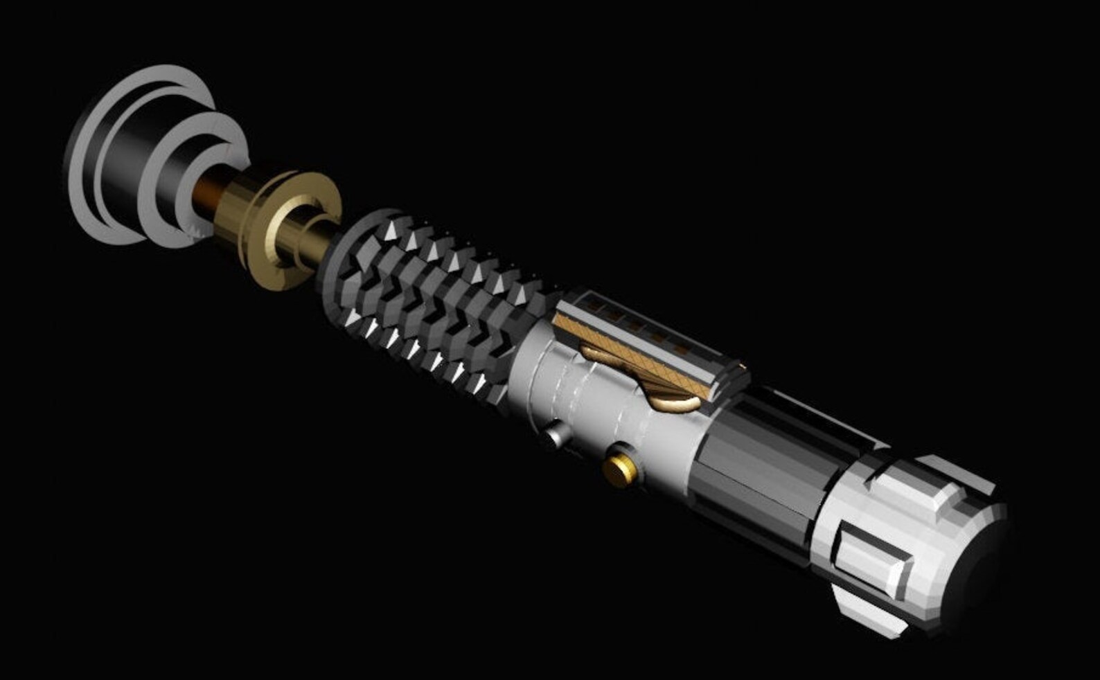 Sable de luz del maestro Obiwan Kenobi era de guerras