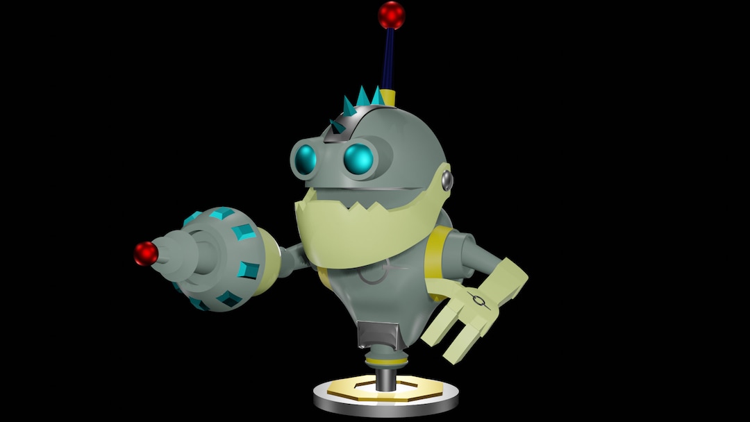 Ratchet and Clank, Mr Zurkon Gadget, 3D Model, STL File Etsy
