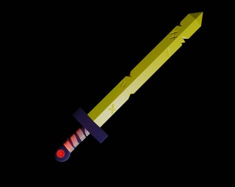 Finn's Original Sword, Adventure Time, 3D Model, STL Files