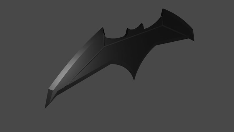 STL File 3D Model Batman vs Superman DCEU Batarang