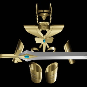 She-Ra Season 5 Bundle, Armour, Crown and Sword Of Protection set, 3D Model, STL File