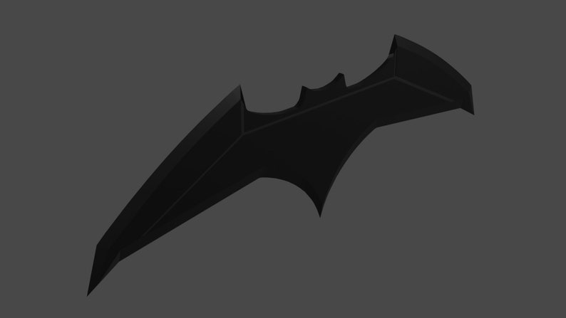 STL File 3D Model Batman vs Superman DCEU Batarang