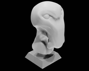 Rzeźba Obcego, Popiersie, Model 3D, Pliki STL
