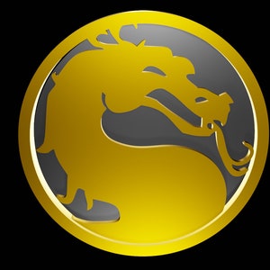 Amulette Mortal Kombat Dragon Insignia, modèle 3D, fichier STL