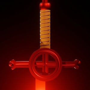 Finn's Demon Blood Sword, Adventure Time, 3D Model, STL File image 2