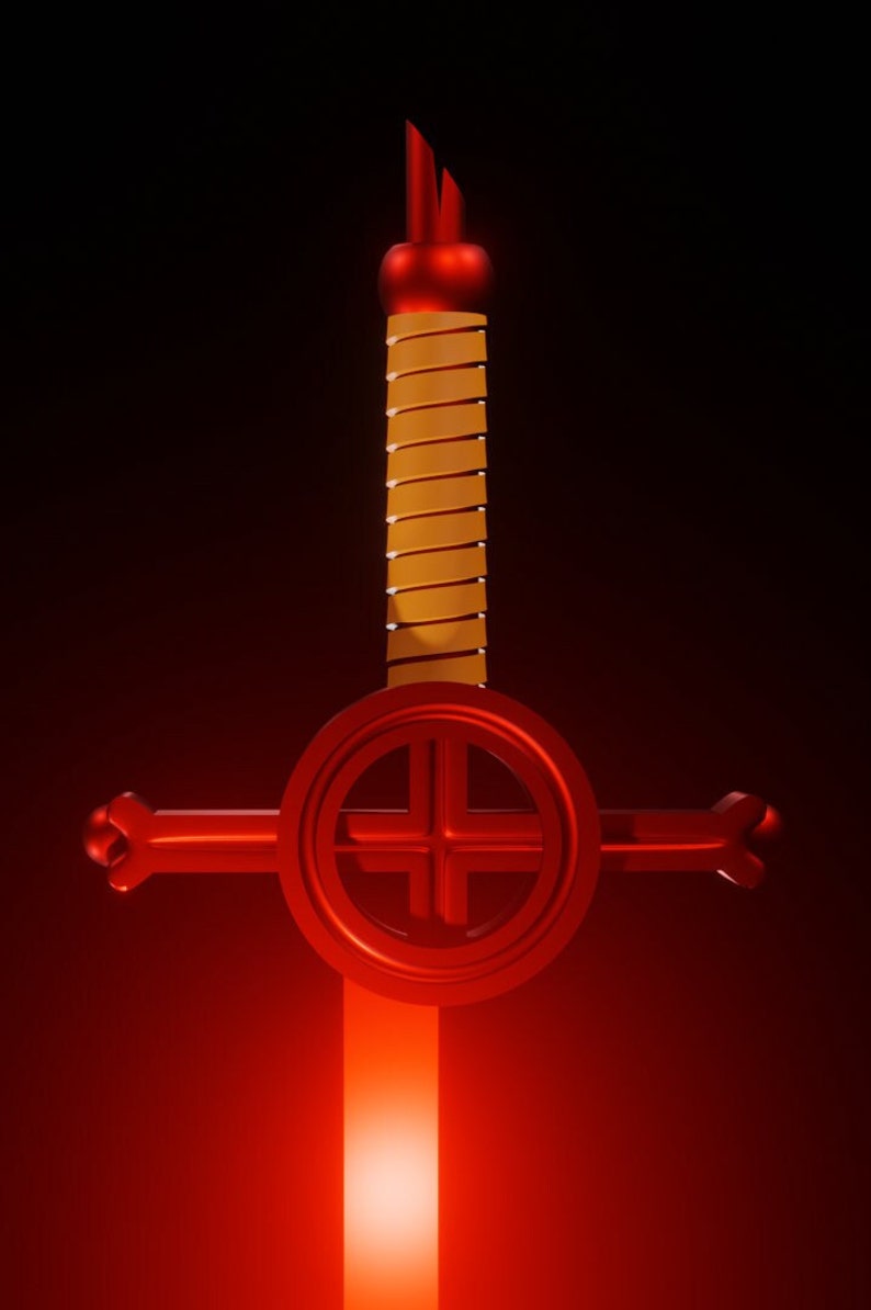 Finn's Demon Blood Sword, Adventure Time, 3D Model, STL File image 2