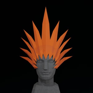 PAPERCRAFT MASKE / Kopfschmuck für KARNEVAL- DIY Vorlage Tiara Krone, Kostüm für Halloween
