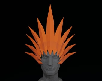 PAPERCRAFT MASK /  Headdress for CARNIVAL- diy template  tiara crown, costume for Halloween