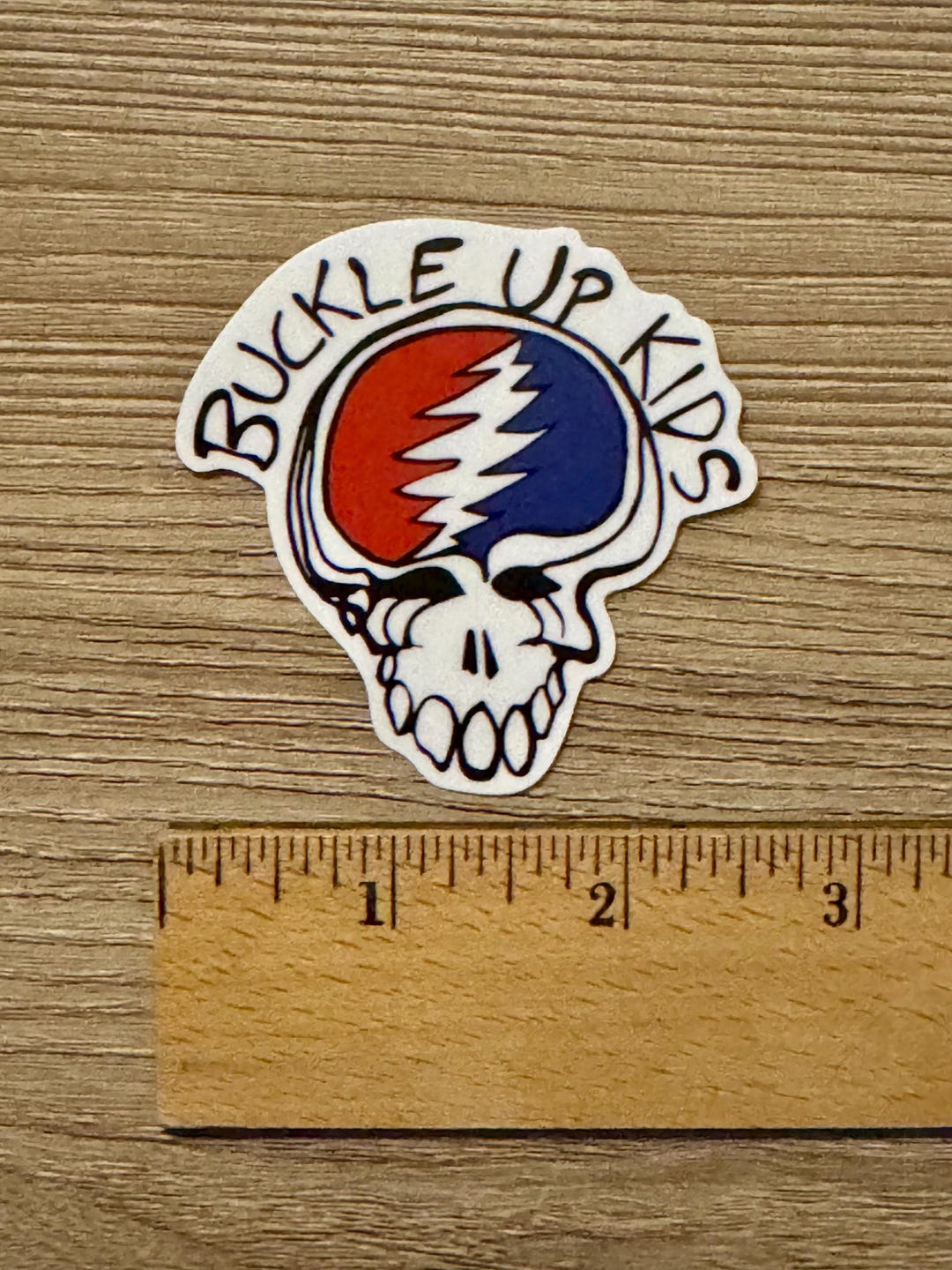 Buckle up Kids Stealie Sticker - Etsy