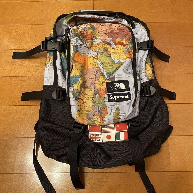 supreme map backpack