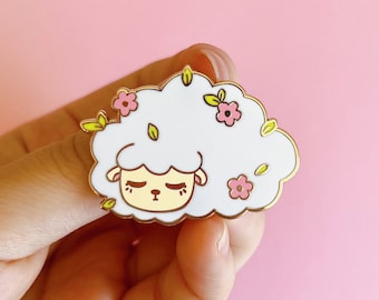 LIMITED EDITION Sheep Enamel Pin • Kawaii Anime Jacket Pin • Chibi Artworks • Christmas, Thanksgiving, birthday gifts • Fashion accessory