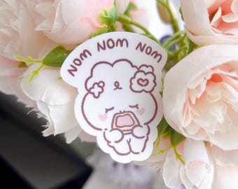 Cute Eating Bunny Sticker