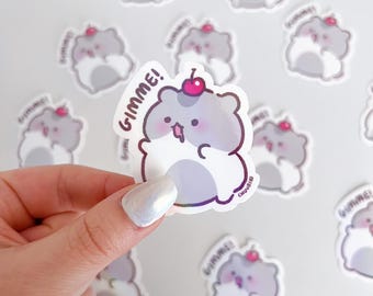 Cute Gimme Hamster Sticker