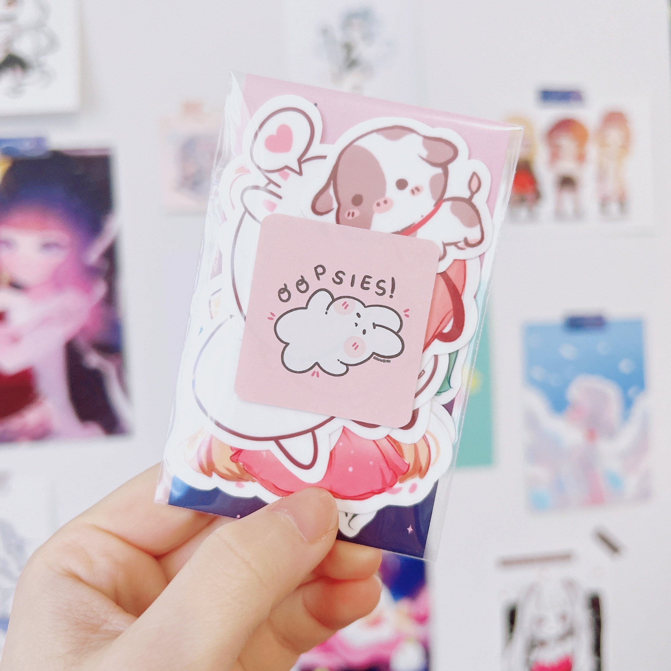 Kawaii Grab Bag Korean Stationery, Cute Mystery Box, Washi Tape, Stickers,  Memo, Pens, Pencil Case and Stationery Set 