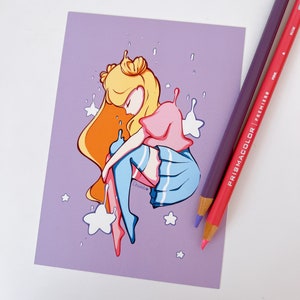 Melting Stars girl Wall Decor • Kawaii Anime Wall Art • Christmas, birthday, holiday gift • Celestial and magical paintings • Sailor Moon