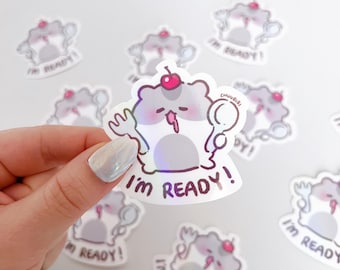Cute Hungry Hamster Sticker
