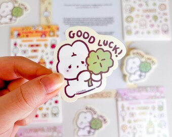 Cute Good Luck Bunny Sticker