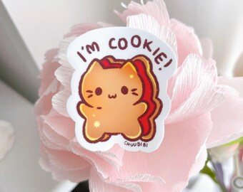 Cute Cookie Cat Sticker