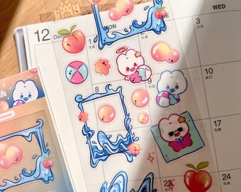 Peach Beach Sticker Sheet