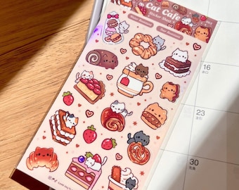 Cat Cafe Sticker Sheet