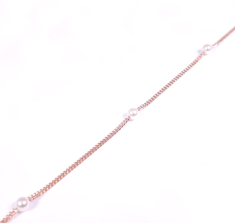 Sterling Silber Perlenkette 18K Gold Pure Pearl, klassische und elegante Halskette aus 925er Sterlingsilber, bestes Hochzeitsgeschenk für Sie Bild 6