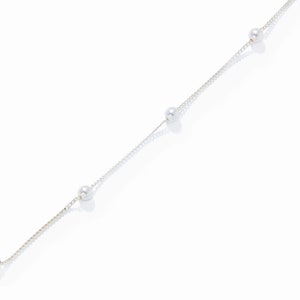 Sterling Silber Perlenkette 18K Gold Pure Pearl, klassische und elegante Halskette aus 925er Sterlingsilber, bestes Hochzeitsgeschenk für Sie Bild 5