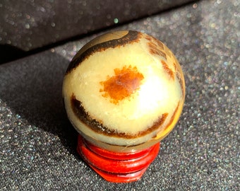 Esfera septaria con soporte