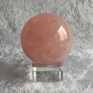 Wonderful Rose Quartz Sphere with Stand