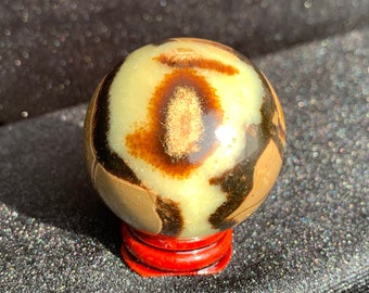 Esfera septaria con soporte