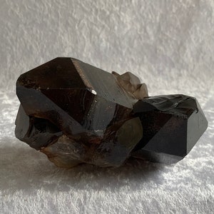 Bold Dark Smoky Quartz Crystal Cluster Specimen