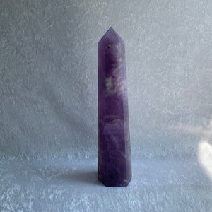 Large Lavender Fluorite Tower: Polished Crystal Point (11.2&quot;)