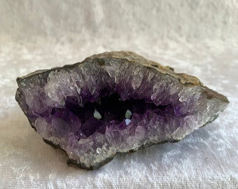 Dark Amethyst Crystal Geode Cluster