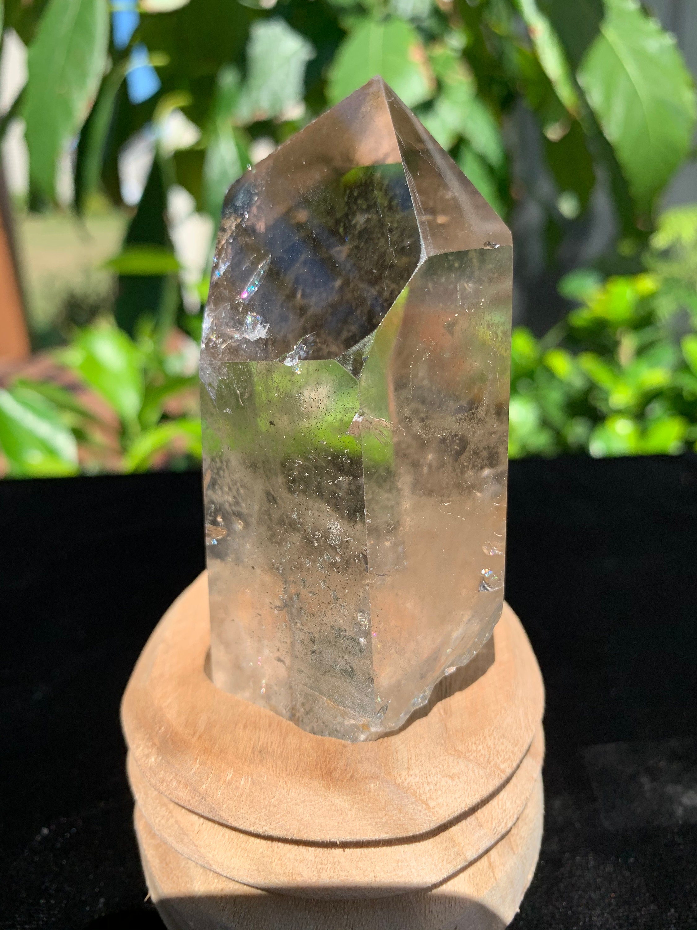 Clear Garden Quartz Point With Stand - Etsy