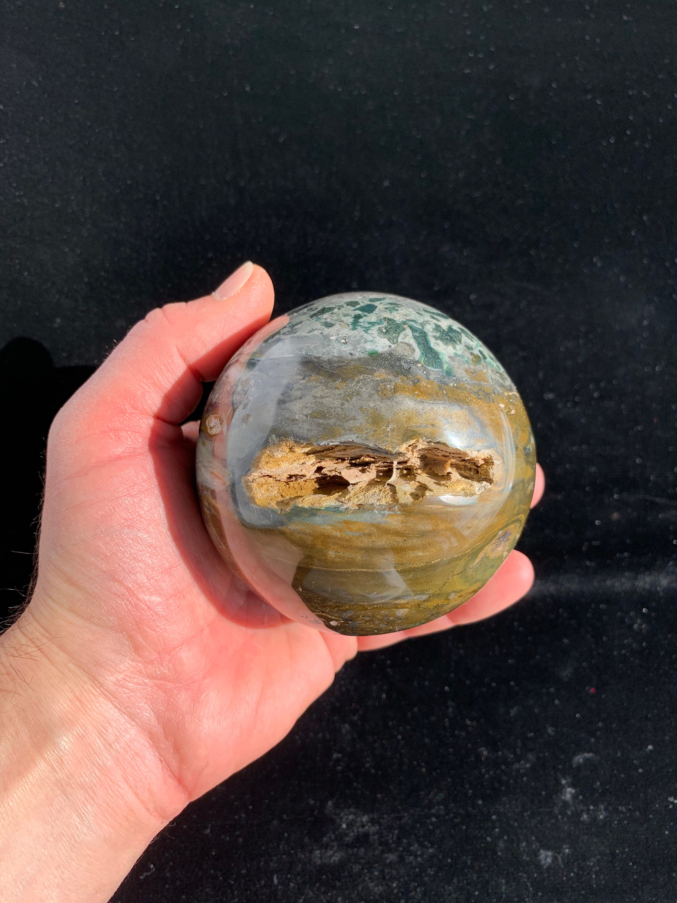 ドゥルージー オーシャン ジャスパー スフィア スタンド付き - Etsy 日本