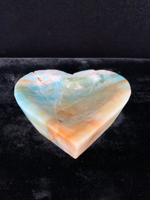 Caribbean Calcite Heart Dish