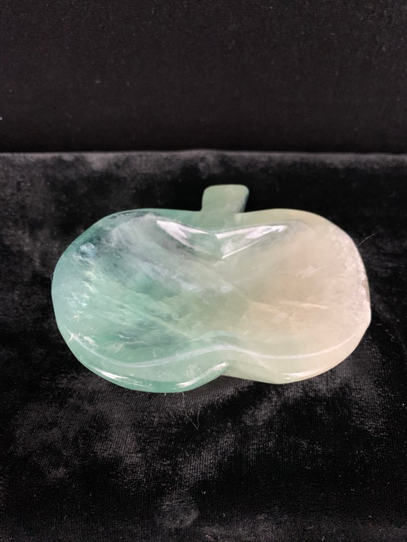 Green Fluorite Apple Ring Dish