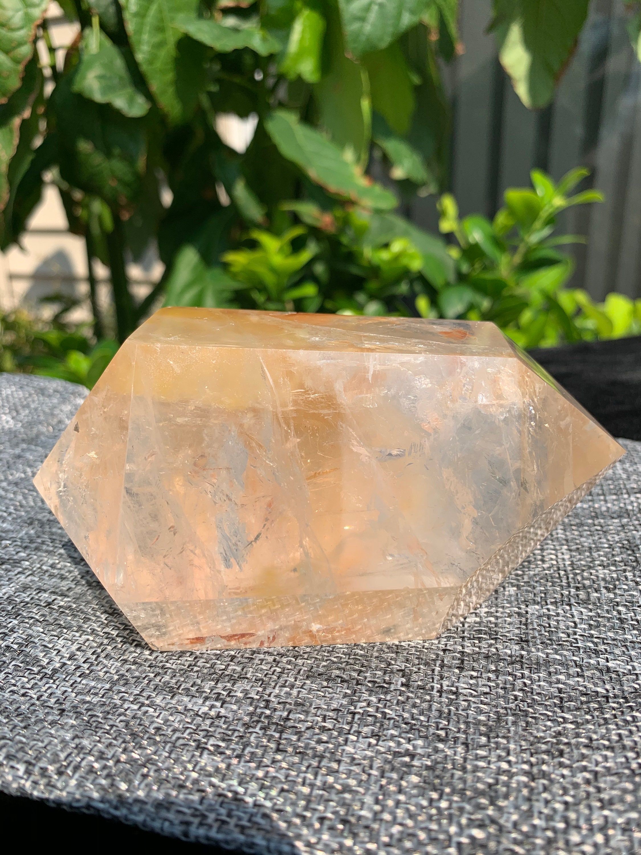 Large Rabbit Hair Rutilated Quartz DT Point Gift Bag - Etsy 