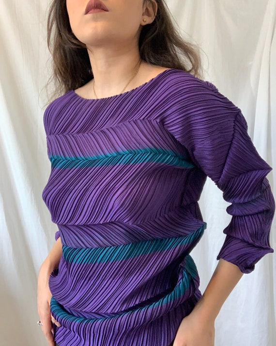 ISSEY MIYAKE Pleated Abstract Top