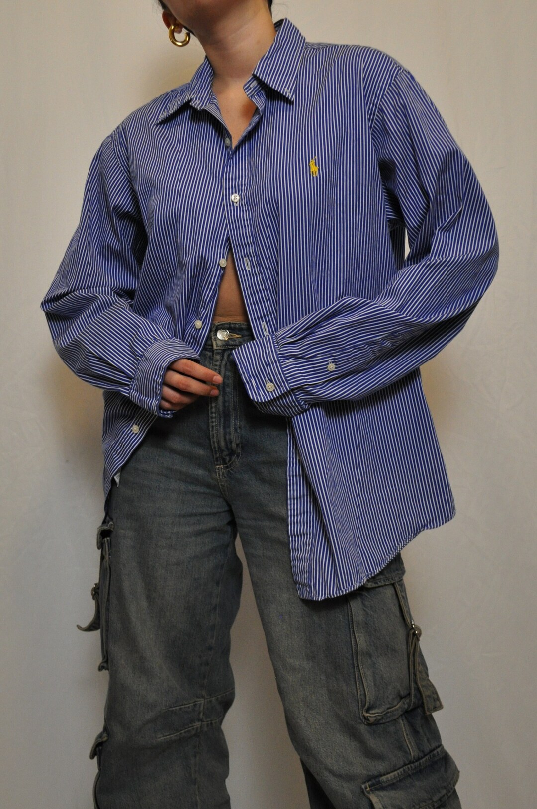 Cotton Stripe Ralph Lauren button up main image 1