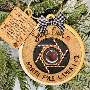 Santa Cam Ornament| Ornament| Santa Camera| Christmas Ornament| Christmas Camera| Santa| Ornaments