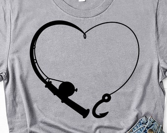 Free Free Fishing Rod Heart Svg