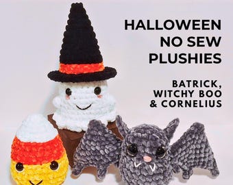 Halloween Crochet Trick or Treat Trio No Sew Patterns Digital Download