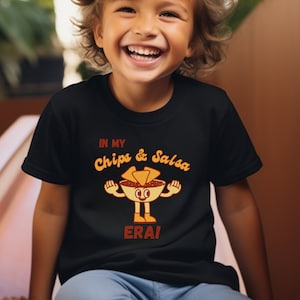 Chips & Salsa Lover Kids Heavy Cotton™ Tee &quot;In My Chips and Salsa Era!&quot; statement shirt foodie food lover gift mexican food