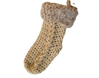 Fur Trim Christmas Stocking