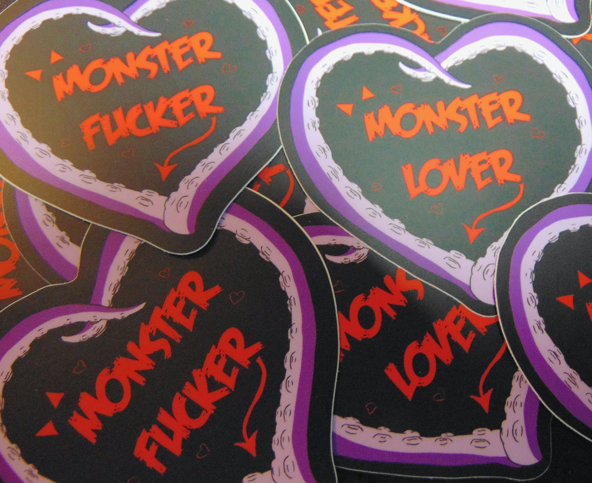 Vinyl Sticker- "Monster F***er/Lover" (3 inches)