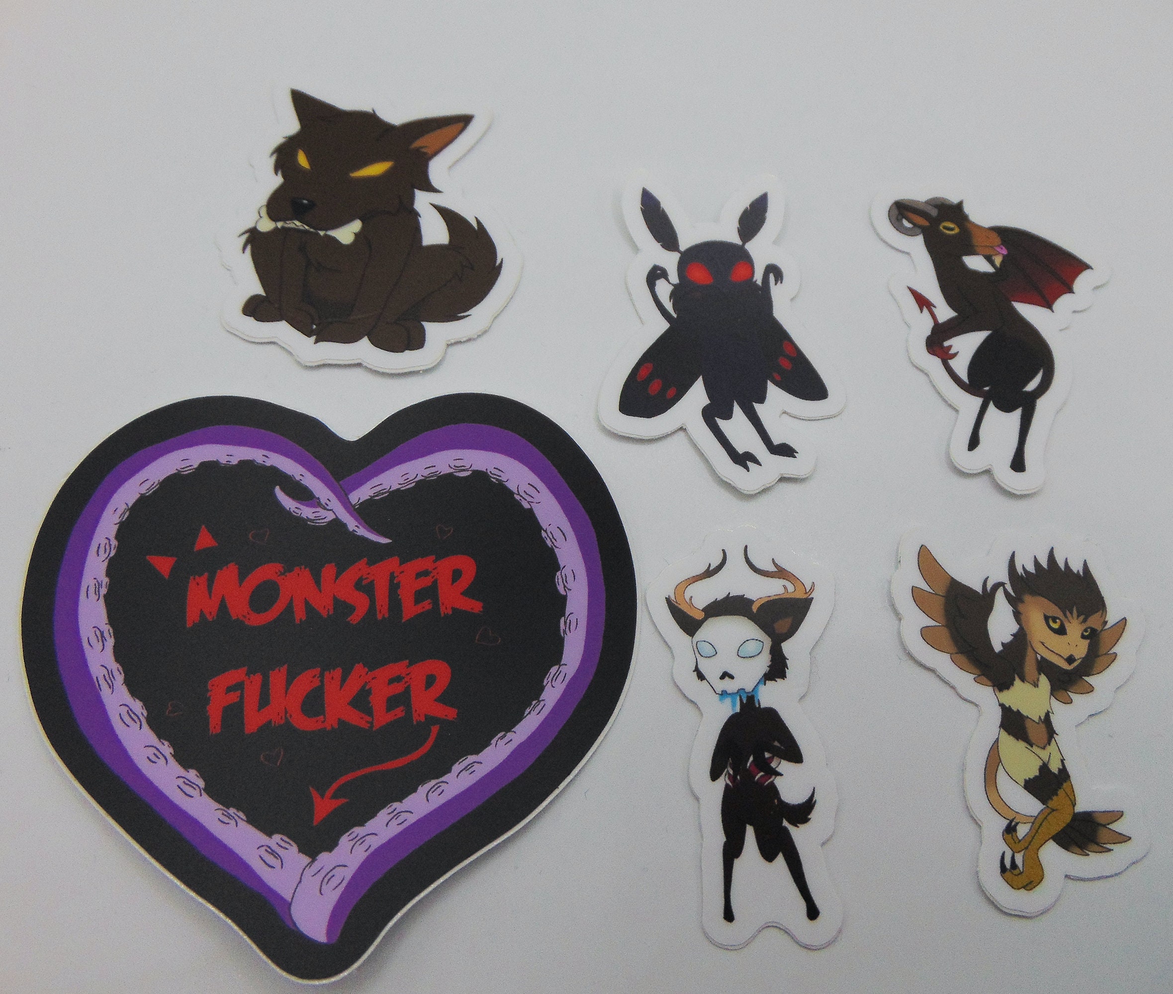 Monster Computer Sticker Monster Vinyl Sticker Pack - Etsy