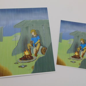 Art Print Legend of Zelda Breath of the Wild Link